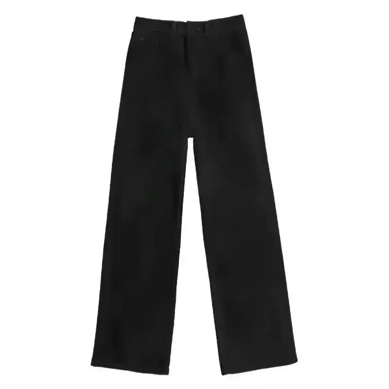 Y2K Baggy Wide-Leg Jeans with Side Stripe – Harajuku Streetwear
