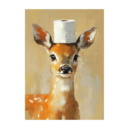 Watercolor Animal Wall Art Poster – Highland Cow, Fox, Cat & More