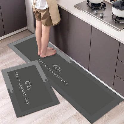 Non-Slip Kitchen Floor Mat – Crystal Velvet 2-Piece Runner Set