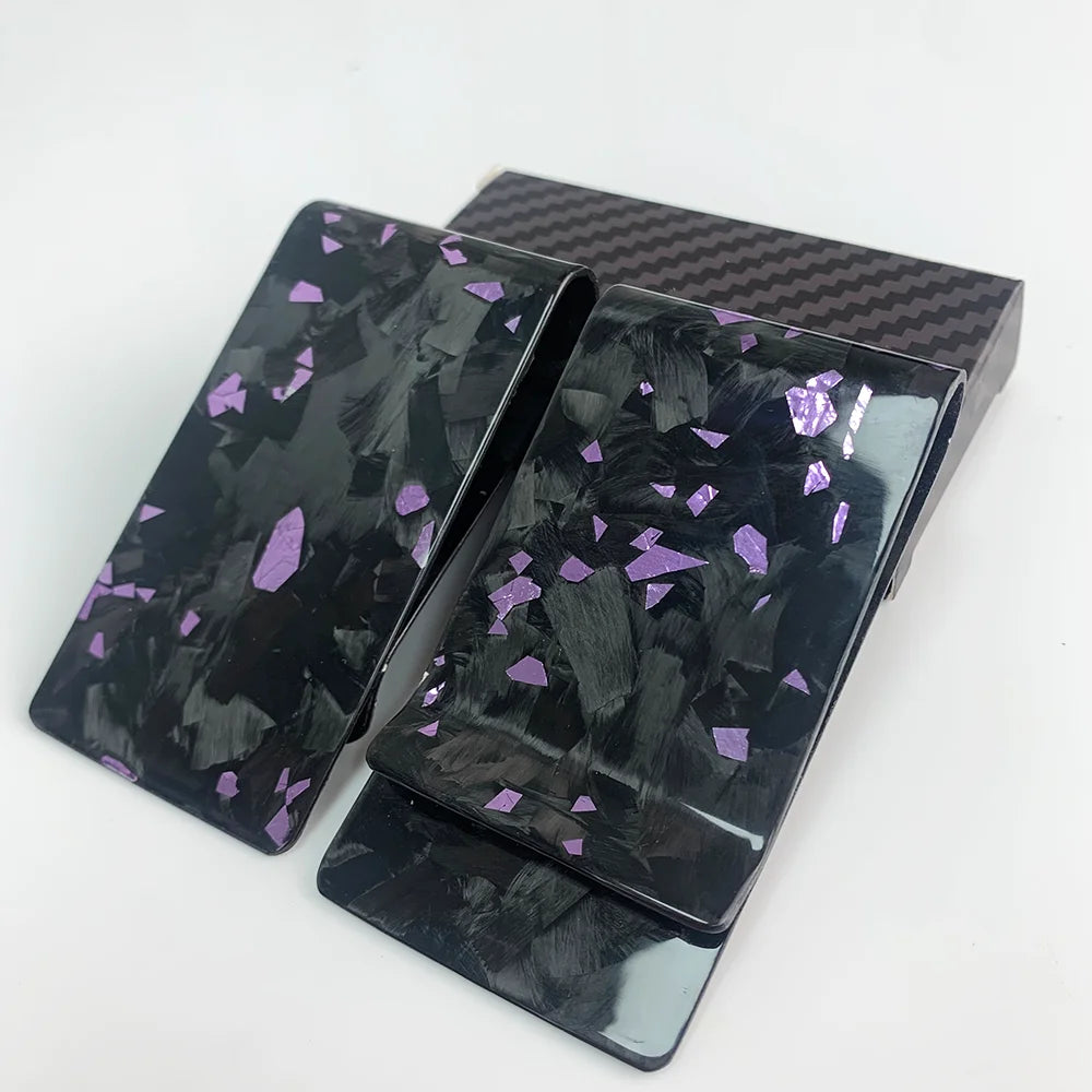Forged Carbon Fiber Money Clip with Card Holder – 38mm Slim