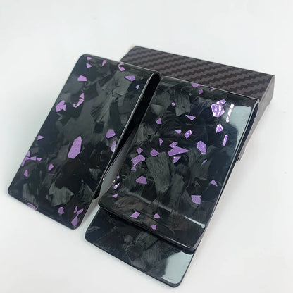 Forged Carbon Fiber Money Clip with Card Holder – 38mm Slim