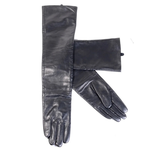 Opera-Length Genuine Sheepskin Leather Gloves for Men