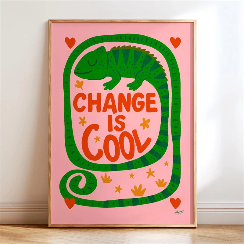 Boho Kids Wall Art Poster – Unicorn Motivational Print for Nursery & Girls Room