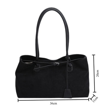 New Winter Solid Color Pu Leather Handbag Designer Shoulder Bags