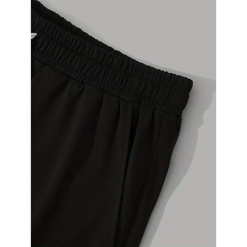 Men S Selling Letter Pattern Printed Drawstring Waist Shorts