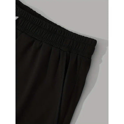 Men S Selling Letter Pattern Printed Drawstring Waist Shorts