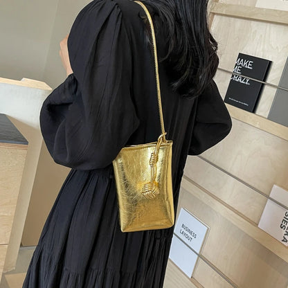 Mini PU Leather Crossbody Bag for Women – Y2K Style