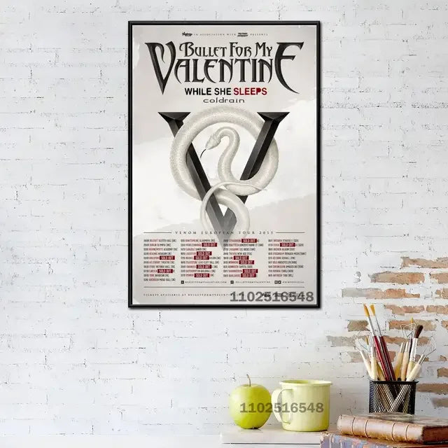 Bullet For My Valentine Wall Art Poster – Rock Band Music Print