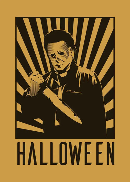 Horror Movie Wall Art Poster – Classic Halloween & Slasher Film Prints for Home Decor