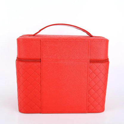 Large Capacity Makeup Organizer Case – Professional Cosmetic Bag