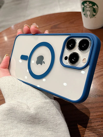 Transparent MagSafe iPhone Case – Colorful, iPhone X to 15 Series