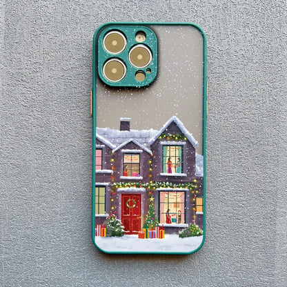 Christmas Snow Village iPhone Case – Winter Holiday Phone Cover