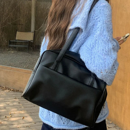 Portable Texture Tote Bag for Women