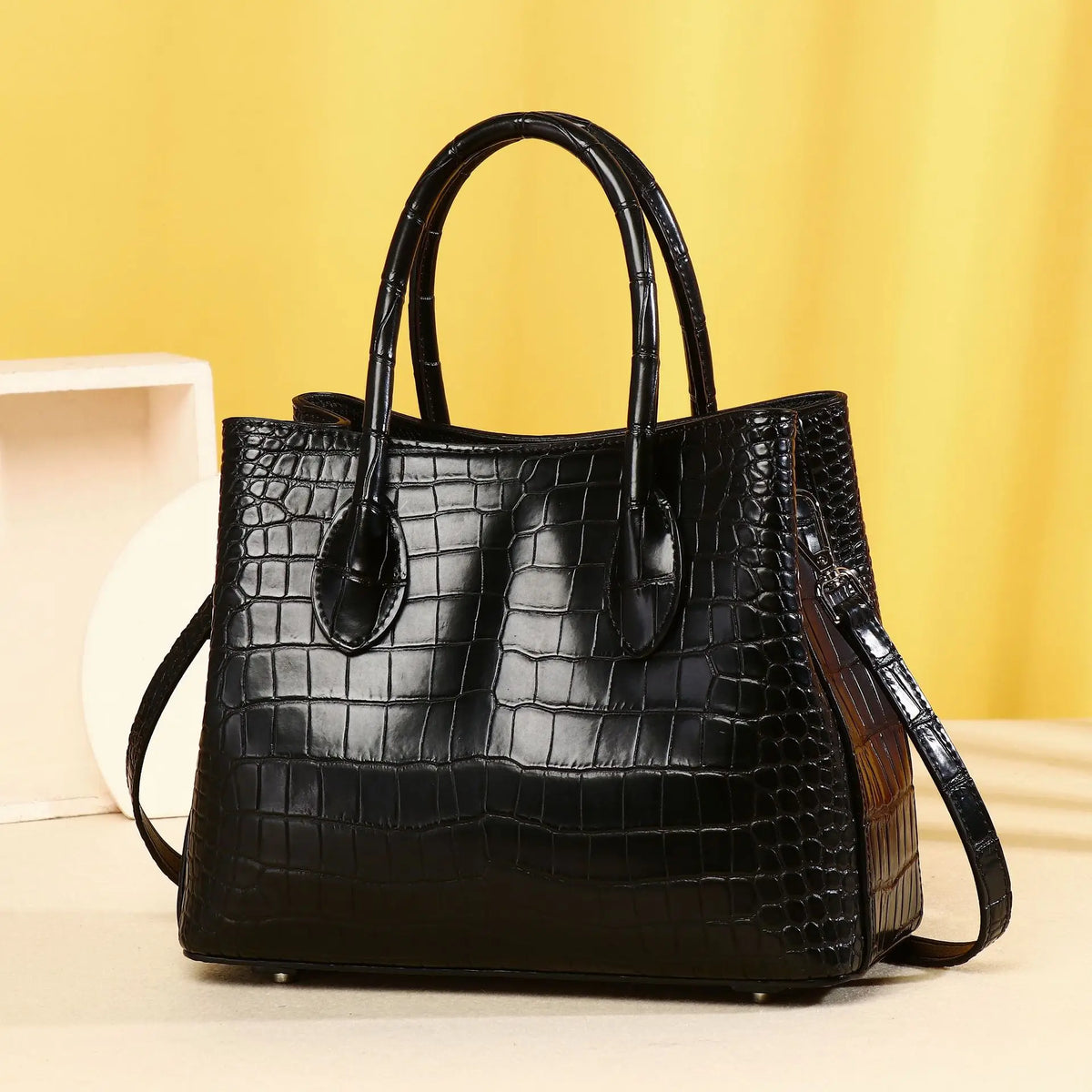 Alligator Genuine Leather Shoulder Bag for Women – Luxury