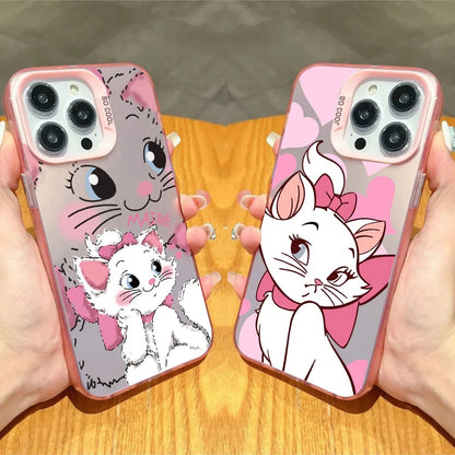Marie Cat iPhone Case – Cute Cartoon Soft Silicone Cover