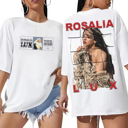 Rosalia Lux Tour Vintage Graphic T-Shirt – Retro Fan Tee