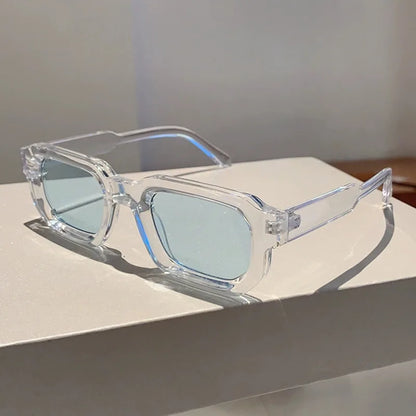 Retro Rectangle Sunglasses – UV400 Men's Vintage Square Frame