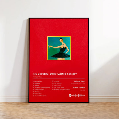 Kanye West Graduation Album Poster Canvas Print Wall Art