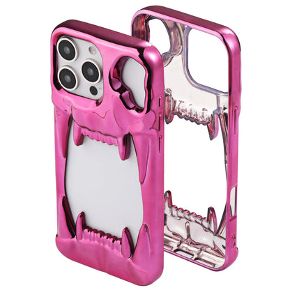 Skull Cut-Out Electroplated iPhone Case – iPhone 11 to 17 Series