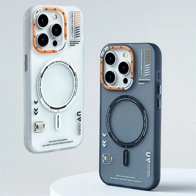 Matte MagSafe iPhone Case with Metal Lens Frame