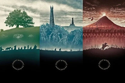 Lord of the Rings Canvas Wall Art – Middle Earth Movie Poster Print