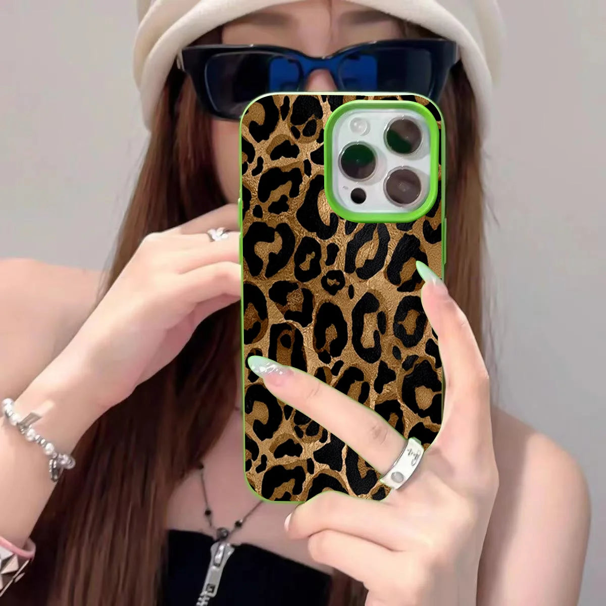 Leopard Print iPhone Case – Brown Animal Print Cover for iPhone 17 16 15 14 13 12 11 XR XS