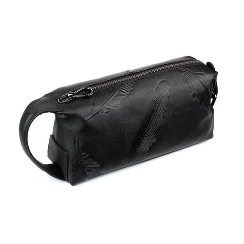 Men's Genuine Leather Clutch Bag – Crocodile Pattern
