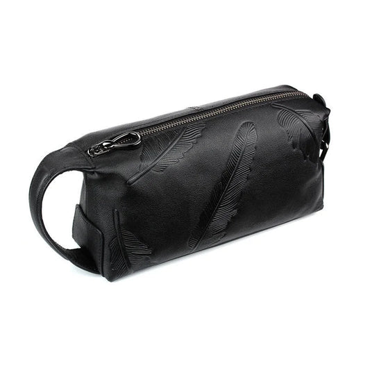 Men's Genuine Leather Clutch Bag – Crocodile Pattern