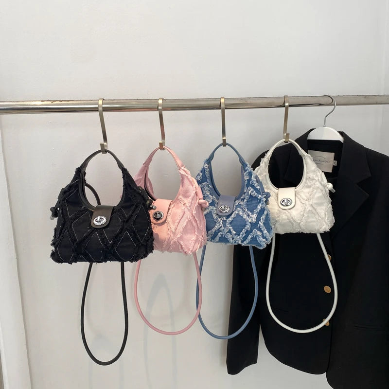 Soft Fabric Trend Small Shoulder Crossbody Bags