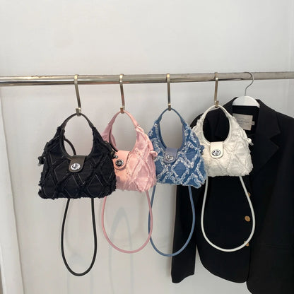 Soft Fabric Trend Small Shoulder Crossbody Bags