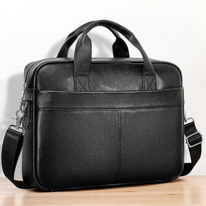 Genuine Leather Men's Briefcase – Laptop Shoulder Bag