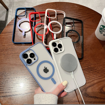 Transparent MagSafe iPhone Case – Colorful, iPhone X to 15 Series
