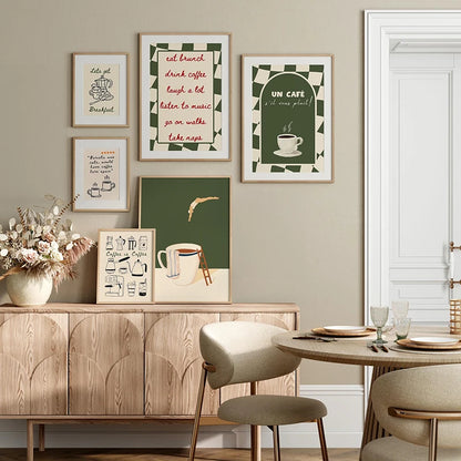 Coffee Diver Wall Art Print – Whimsical Kitchen Poster