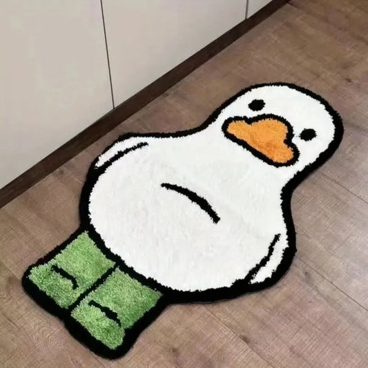 Cartoon Duck Shaped Floor Mat – Water-Absorbing Non-Slip Rug