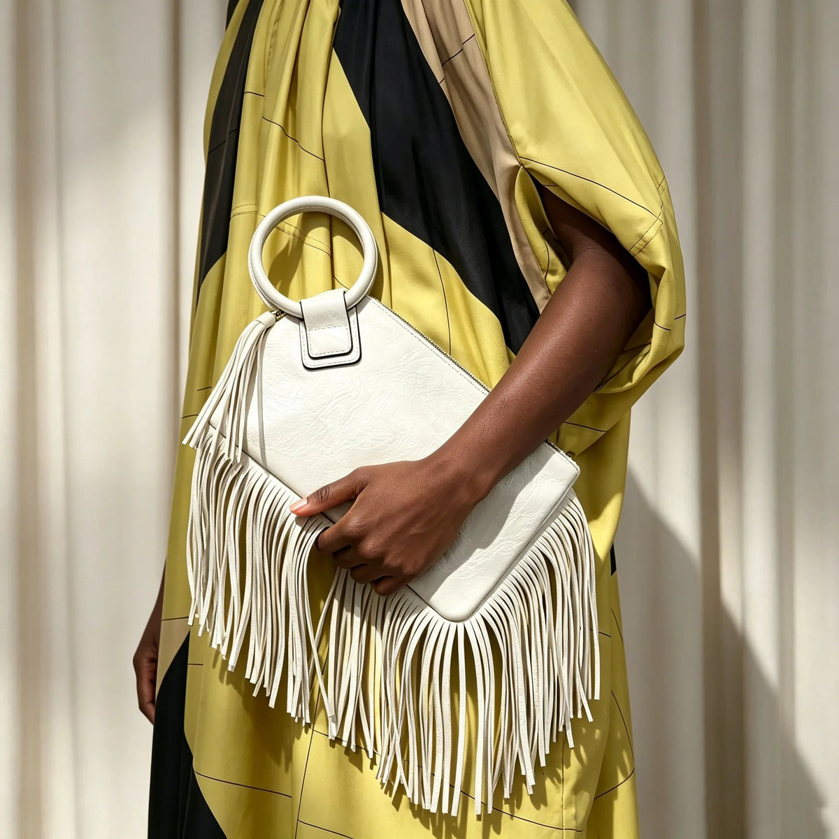 Vintage Y2K Fringed Clutch Handbag
