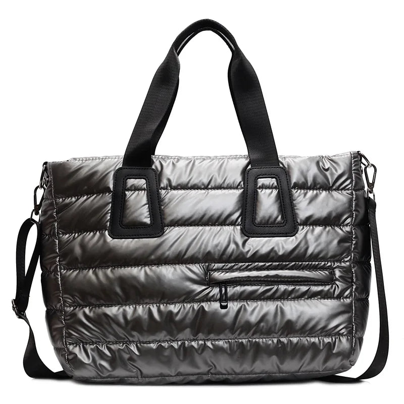 Large Capaci Casual Sle Women's down Cotton Jaet Bag