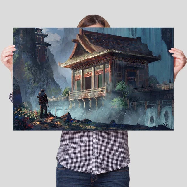 Uncharted Video Game Canvas Poster – Wall Art Print for Home Decor