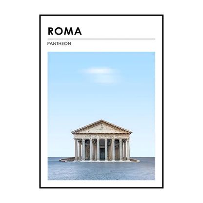 Famous City Architecture Wall Art Poster – Canvas Print for Living Room