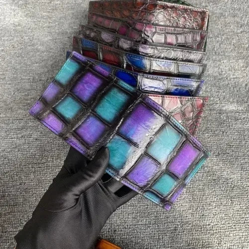 Men's Genuine Crocodile Leather Long Wallet | Luxury Card Organizer