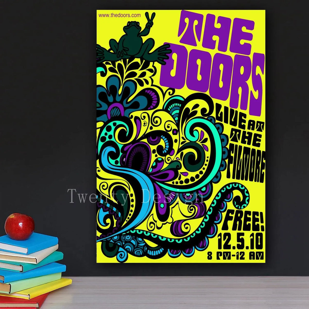 The Doors Vintage Concert Poster – Retro Rock Music Wall Art