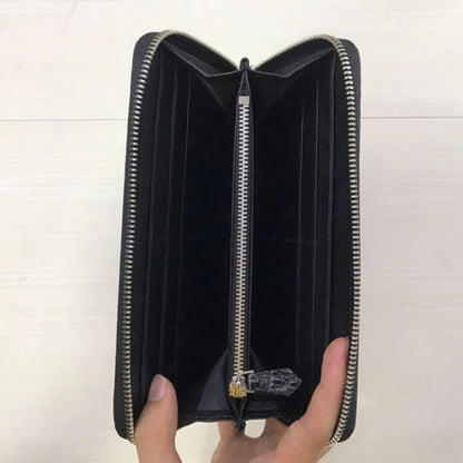 Crocodile Leather Men's Long Wallet – Luxury Alligator Organizer