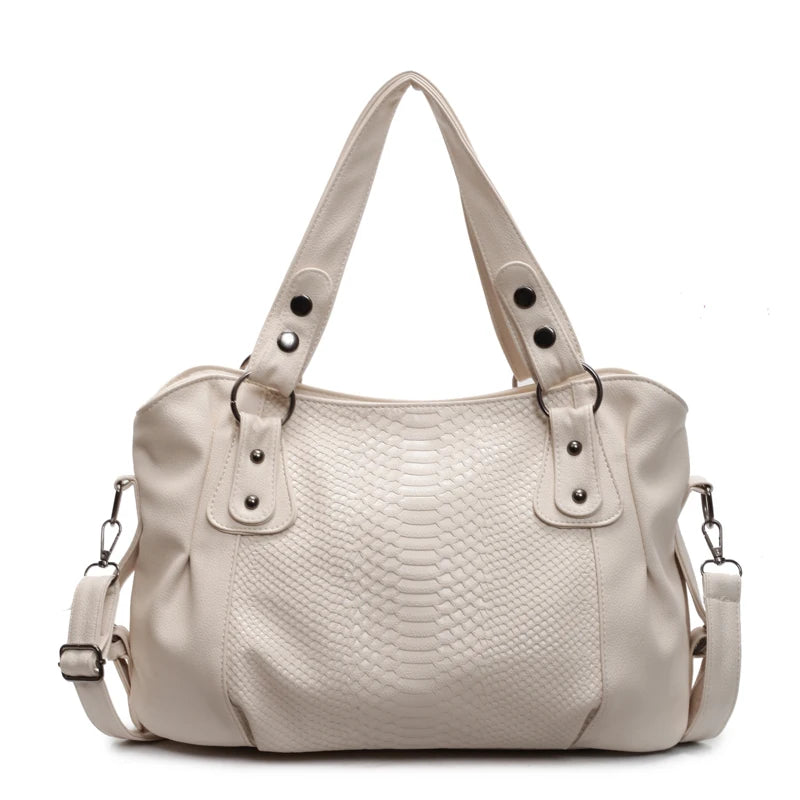 Large Capacity Alligator Texture Women's Shoulder Bag