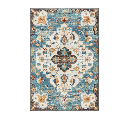 Persian Retro Area Rug – Washable Foldable Cashmere-Feel Carpet