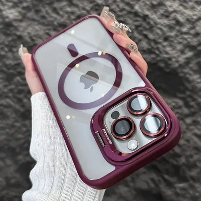 MagSafe Clear iPhone Case with Camera Lens Protector – iPhone 11 to 18 Pro Max