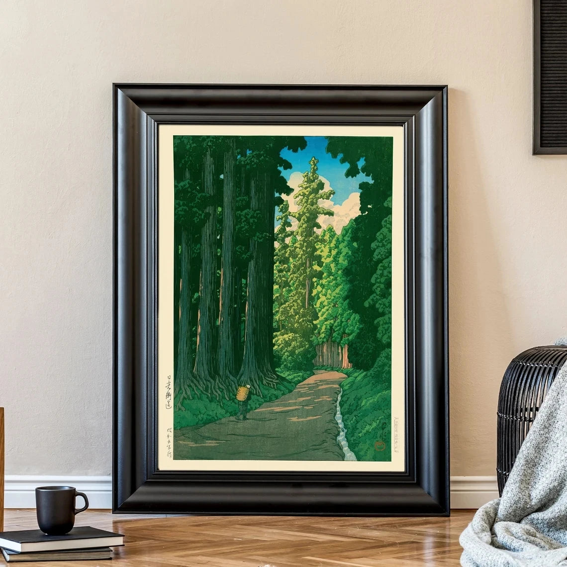 Kawase Hasui Nikko Road Japanese Woodblock Print Poster – Unframed