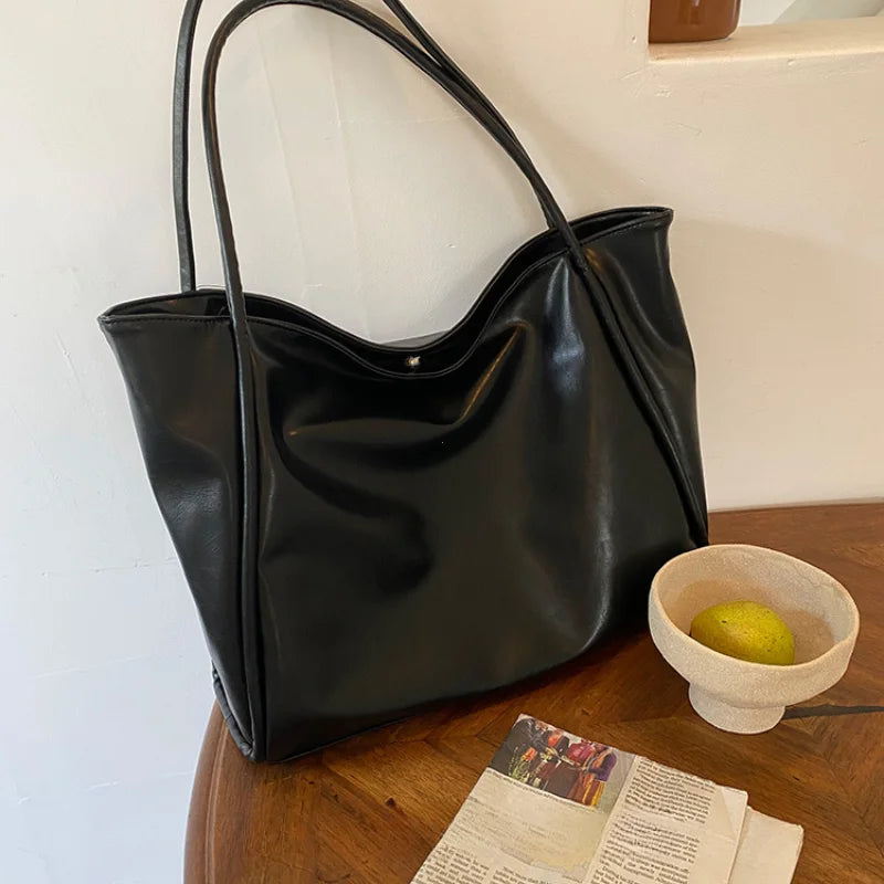 Portable Texture Tote Bag for Women