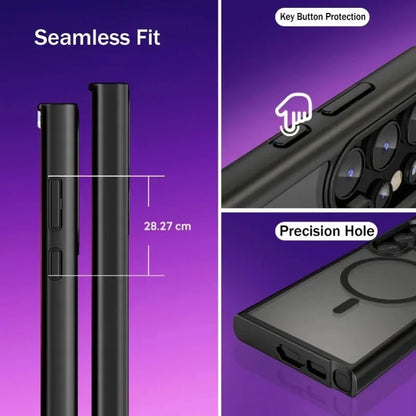 Samsung Magnetic Matte Phone Case – S22 S23 S24 S25 MagSafe