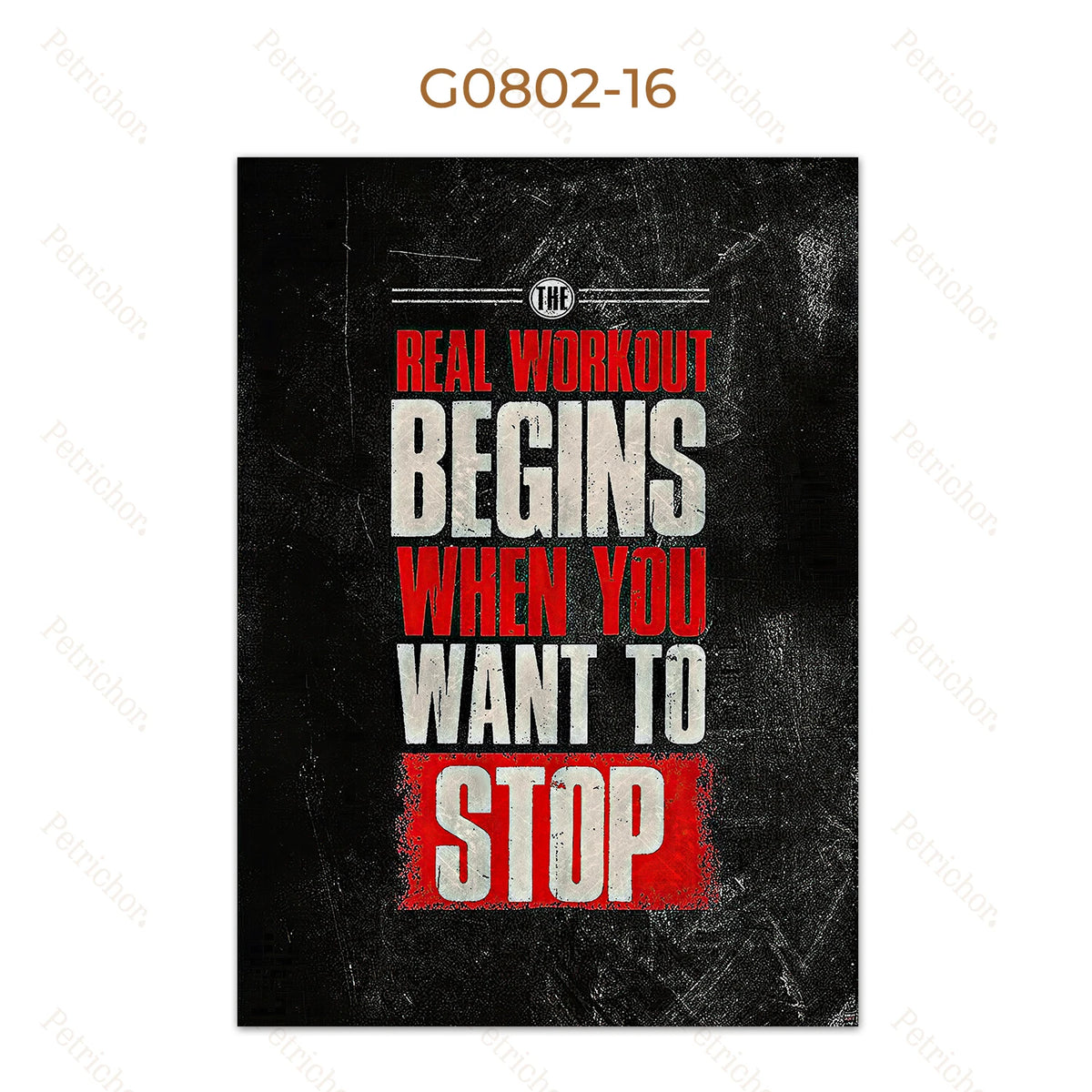 Gym Motivational Quote Wall Art Poster – Bodybuilding Canvas Print