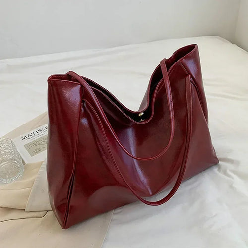 Women Tote Bag Fashion Large Capacity Soft Pu Leather