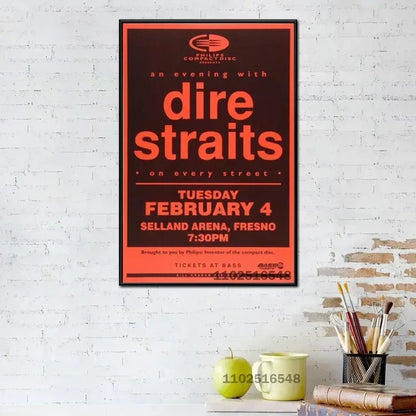 Dire Straits Wall Art Poster – Classic Rock Music Print Decor